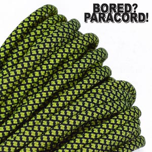 Neon Pink Diamonds Made in the United States 550 Paracord for Paracord Crafts 100 Feet