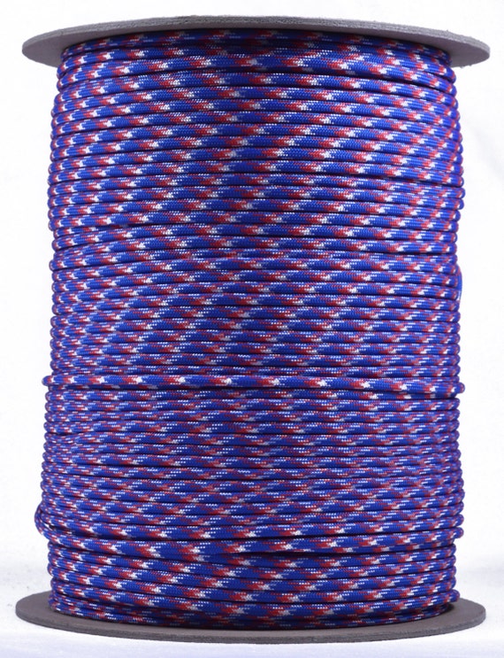Red, White, and Blue 1000 Foot Spool 550 Paracord for Paracord