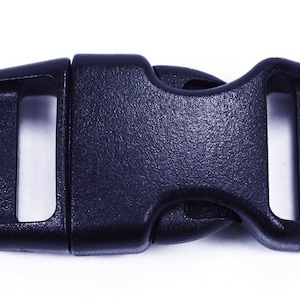 Black 5/8&quot; Inch Plastic Paracord Buckle