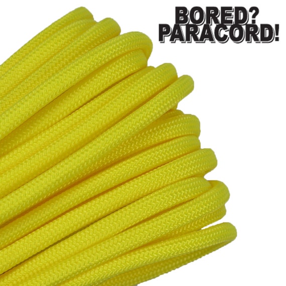 Neon Yellow 100ft 50ft 25ft 550 Paracord for Paracord Crafts Made