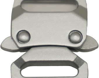 Matte Silver Mini Tactical Style Clasp Quick Release Metal DIY Paracord Buckles Bracelet