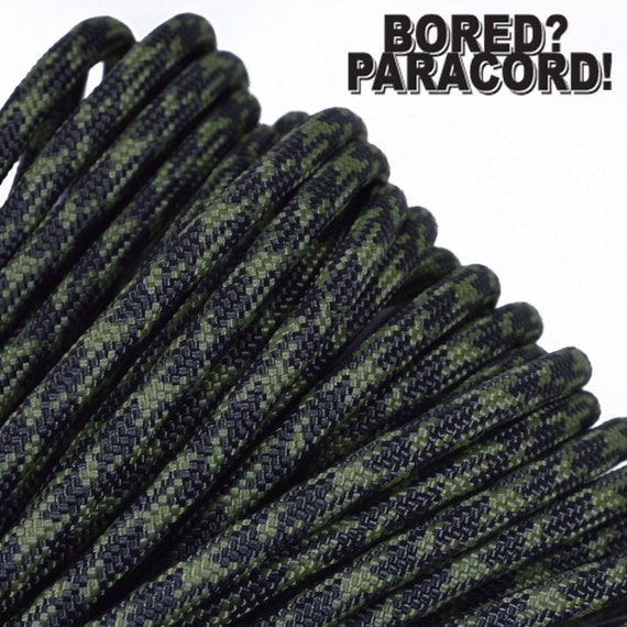 OD & Moss Camo 100 Feet / 50 Feet / 25 Feet 550 Paracord for Paracord  Crafts Made in the United States 