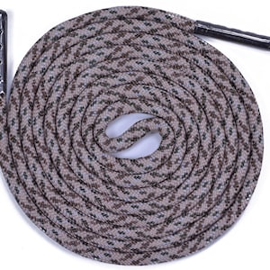 Sand Camo Runde Paracord Schuhspitzen (1 Paar) - 26&quot;, 36&quot;, 46&quot;, 56&quot;, 66, 76&quot;, 86&quot;, 96&quot;, 106&quot; - Handmade In the USA