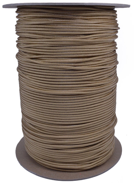 Gold 275 Cord 5 Strand Paracord 1000 Foot Spool 