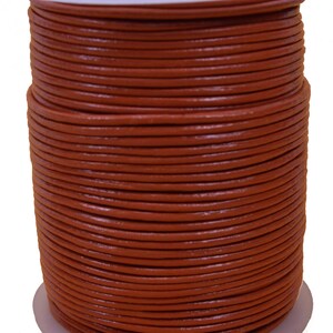 Tahiti 1mm Leather Round Cord 50 Meter Spool