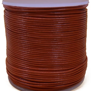 Tahiti 1mm Leather Round Cord 100 Meter Spool