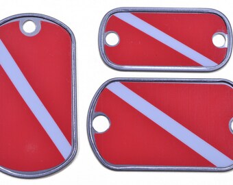 Divers Flag - Diving Flag - Dog Tag