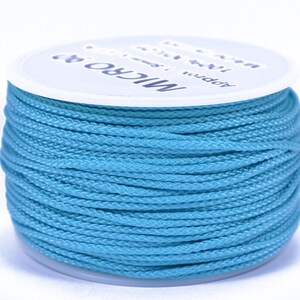 Turquoise - Micro Cord 1.18mm - 125 or 1000 Foot Spool - Made In USA