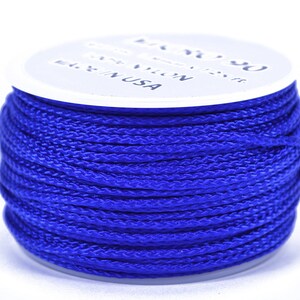 Electric Blue - Micro Cord 1.18mm - 125 or 1000 Foot Spool - Made In USA