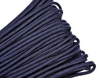 Black 275 Cord 5 Strand Paracord - 100 Feet