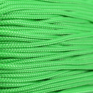 95 Cord - Neon Green - Type 1 Paracord - 100 Feet on Plastic Winder - 1/16&quot; Thick - Bored Paracord Brand