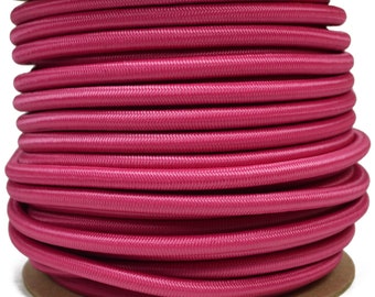 Fuchsia 1/4" Shock Cord - 100 Foot Spool