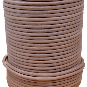 Natural 3mm Leather Round Cord 50 Meter Spool