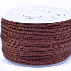 Chocolate Brown - Micro Cord 1.18mm - 125 or 1000 Foot Spool - Made In USA