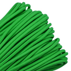 Neon Green 275 Cord 5 Strand Paracord - 100 Feet