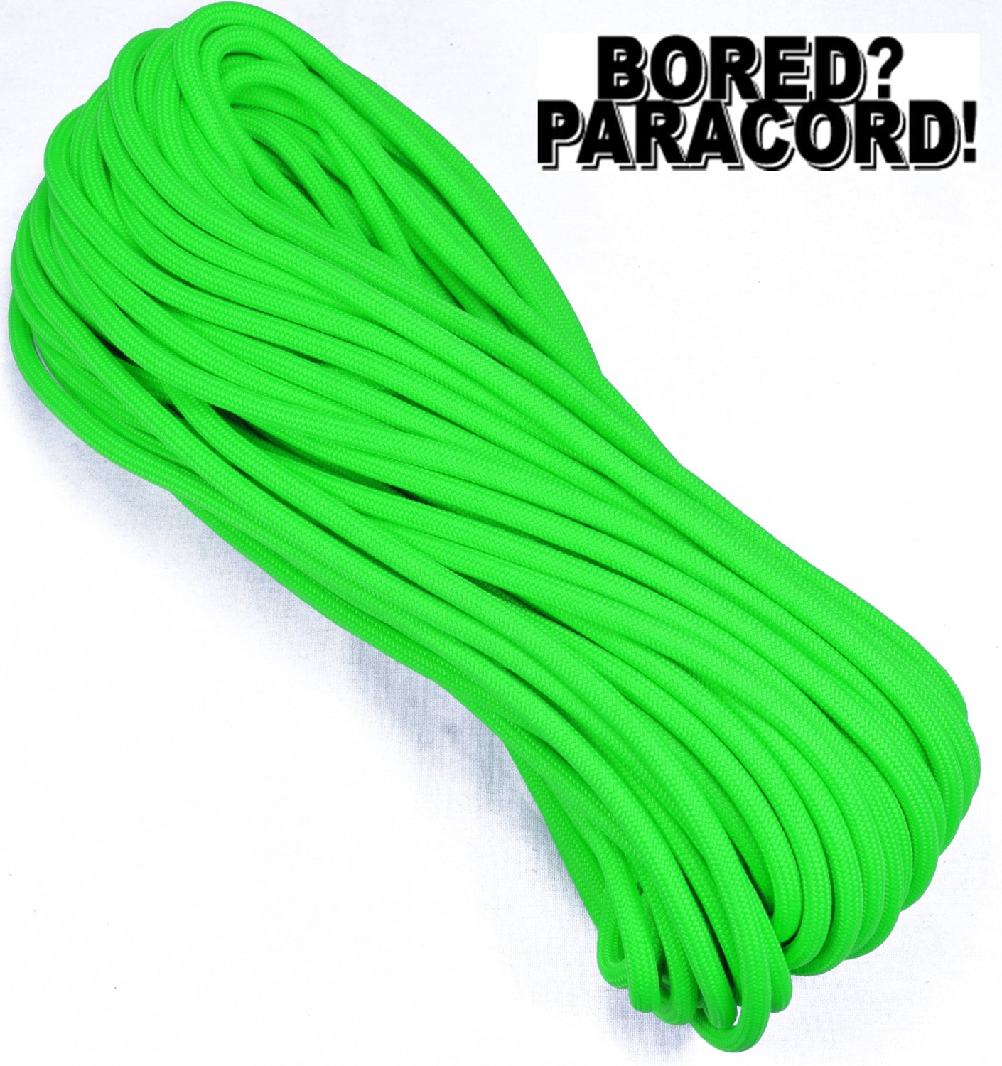Neon Green Paramax Paracord for Paracord Crafts 100 Feet Made in