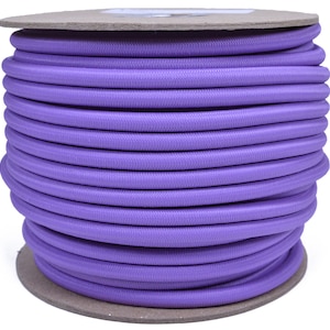 Lilac 1/4&quot; Shock Cord - 100 Foot Spool