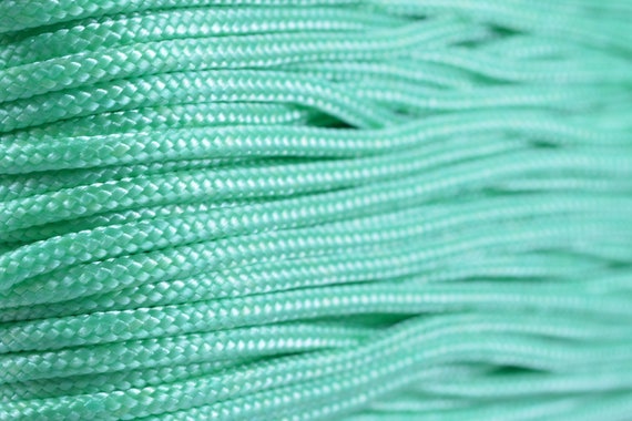 95 Cord Mint Green Type 1 Paracord 100 Feet on Plastic Winder 1/16 Thick  Bored Paracord Brand 