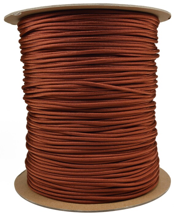 Rust 750 Cord 11 Strand Type IV Paracord 1000 Foot Spool 