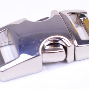 Chrome - 1/2 Inch Metal Paracord Buckles (20 Pack)