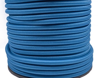 Neon Turquoise 1/4" Shock Cord - 100 Foot Spool