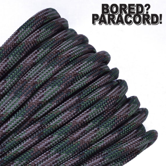 Black - 550 Paracord Rope 100% Nylon 7 Strand Parachute Cord 10 25 50 100 Ft