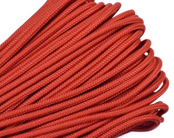 Solar Orange 275 Cord 5 Strand Paracord - 100 Feet