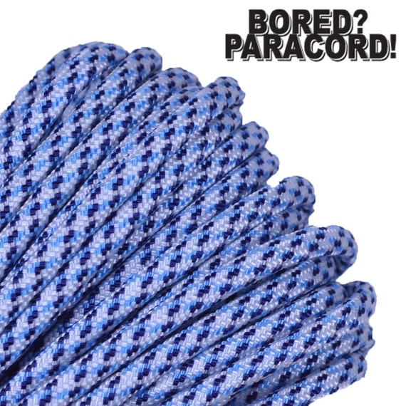 Arctic Digital Camo 100 Ft / 50 Ft / 25 Ft of 550 Cord Type III 7 Strand 550  Paracord for Paracord Crafts Made in the United States 