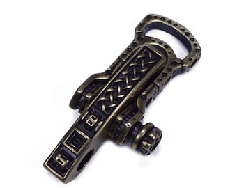 Gold Celtic Style Adjustable Paracord Metal Shackles