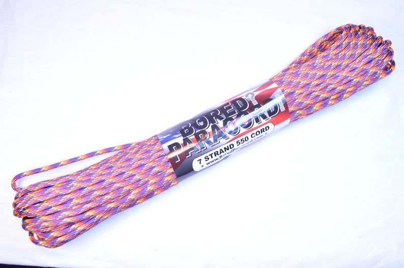 100 Feet Made in the United States 550 Paracord for Paracord Crafts Carnival