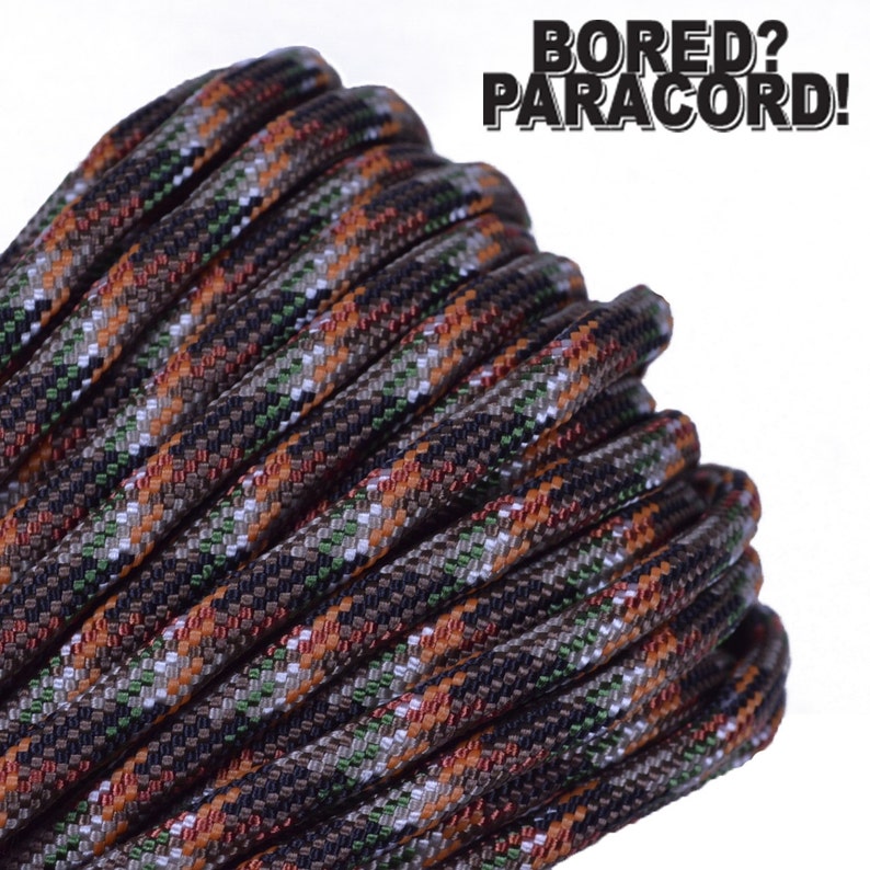 Hidden Camo 100 Feet Made in the United States 550 Paracord for Paracord Crafts