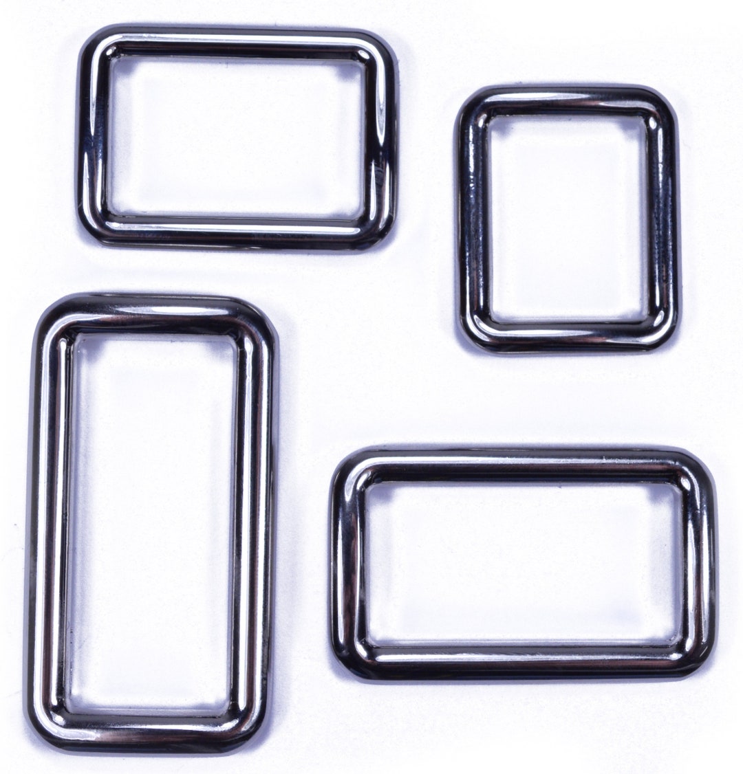 Steel Ring Square Solid Stainless Steel Metal Square/rectangle Rings - 4 Sizes, Multiple ...