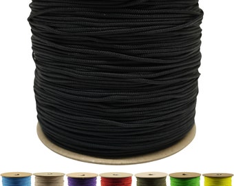 Cuerda de paracaídas tipo 1, resistente, fina, duradera y resistente, con resistencia a la tracción del 95%, bobina de 304 metros, más de 40 colores, ideal para supervivencia, acampada y fabricación de pulseras.