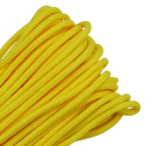 Yellow 325 Cord 3 Strand Paracord - 100 Feet