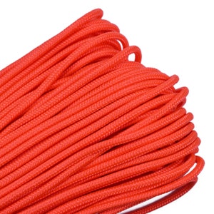 Orange 275 Kordel 5 Strang Paracord - 100 Füße
