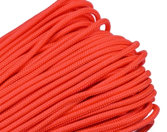 Orange 275 Cord 5 Strand Paracord - 100 Feet