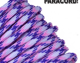 Aloha - 25 Ft / 50 Ft / 100 Ft Of 550 Cord Type III 7 Strand 550 Paracord for Paracord Crafts - Made in the United States