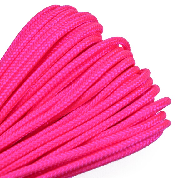 Neon Pink 325 Cord 3 Strand Paracord 100 Feet -  Canada