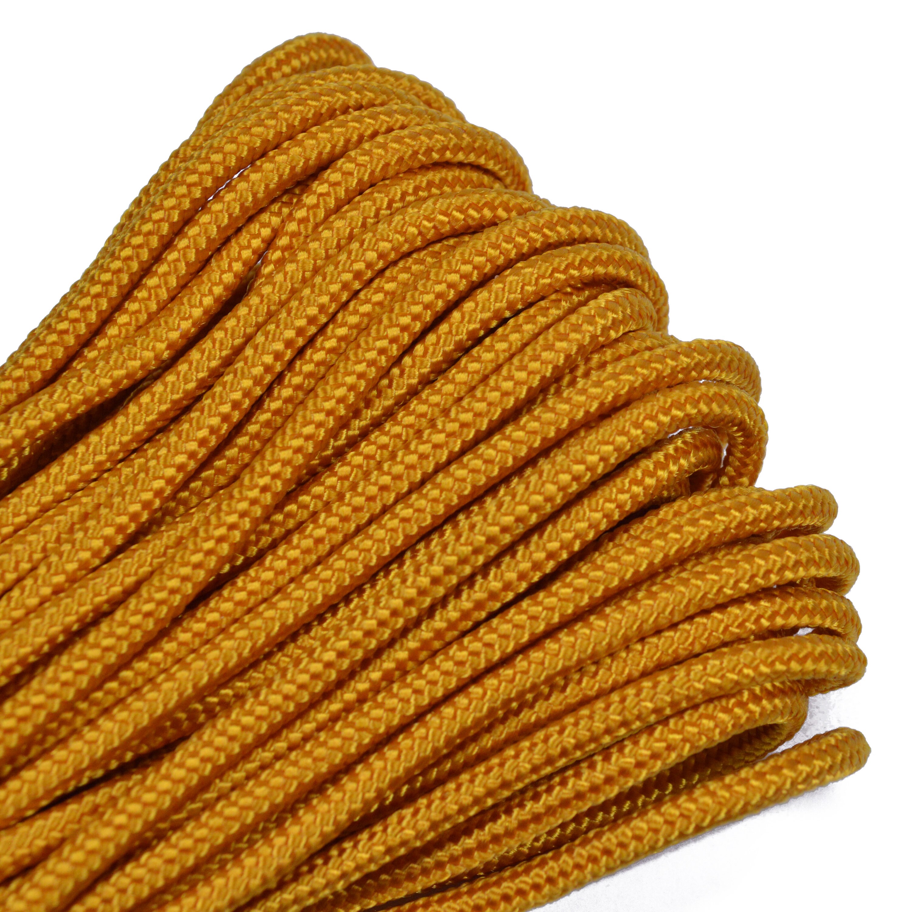 100 Feet Goldenrod 425 Paracord Rope 3 strand Cord 