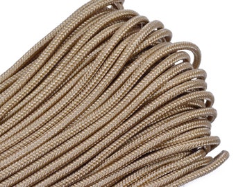 Gold 275 Cord 5 Strand Paracord - 100 Feet