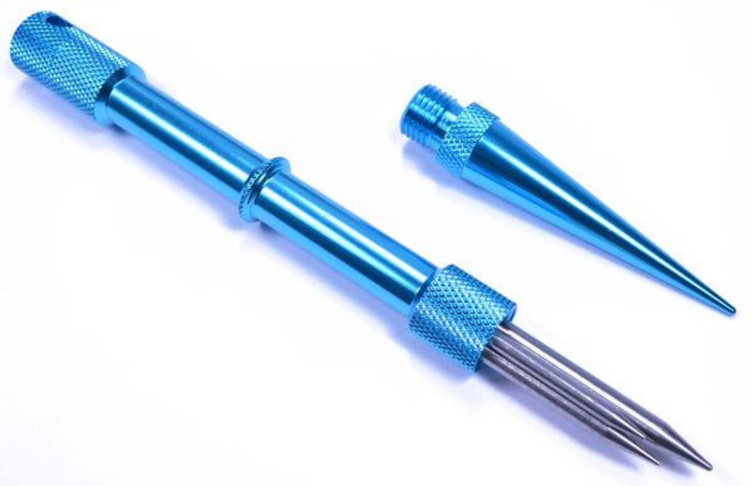 Wisboey Outils De Nouage Paracorde - Aiguilles à Lacer & Outil Lissage 2 En 1 - Métal Noir