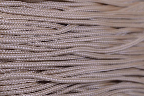 95 Cord Light Tan Type 1 Paracord 100 Feet on Plastic Winder 1/16 Thick  Bored Paracord Brand 