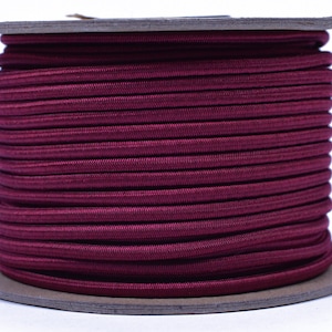 Burgundy 1/8&quot; Shock Cord
