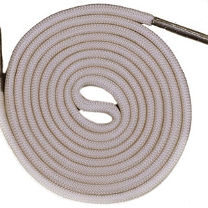 Creme Runde Paracord Schuhspitzen (1 Paar) - 26&quot;, 36&quot;, 46&quot;, 56&quot;, 66, 76&quot;, 86&quot;, 96&quot;, 106&quot; - Handmade In the USA