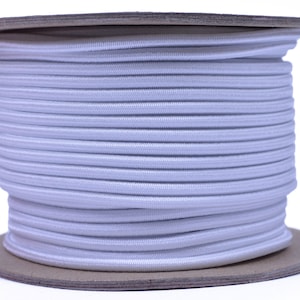 White 1/8&quot; Shock Cord