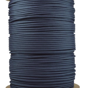 FS Navy - 1000 Foot Spool - 550 Paracord for Paracord Crafts - Made in the United States