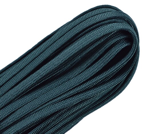 Hunter Green Coreless/gutted 550 Paracord Flat Hollow Cord Whip Makers  Computer Cable Sleeve 100 Feet 