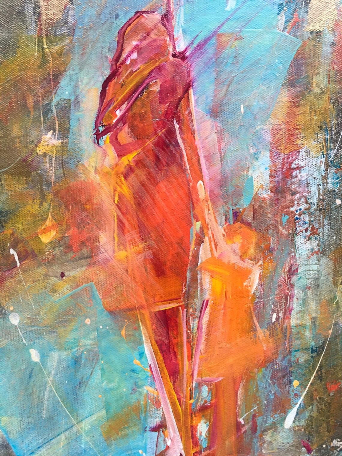 Abstract Mother and Child Original Painting. A MOTHERS | Etsy