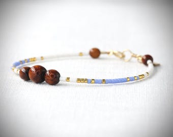 Dainty Hawaiian Koa Wood Beaded Bracelet - Made To Order – Handmade Tropical Island Jewelry