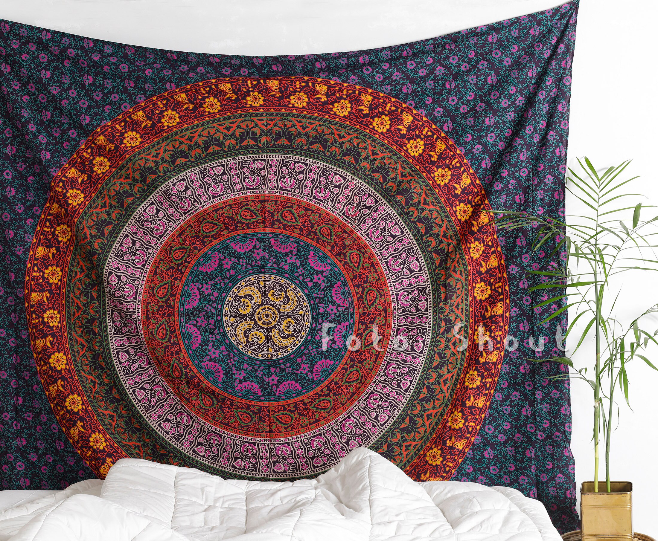 Indian Largest Selling Mandala Tapestry Wall Hanging Boho Decor ...